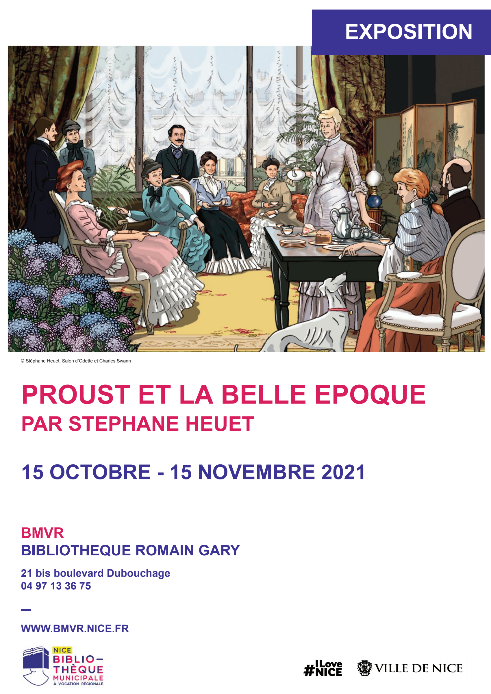Stéphane Heuet - Exposition à Nice "Proust et la Belle époque"  - 15 octobre au 15 novembre 2021